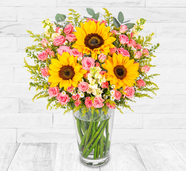 Brilliant Rose & Sunflowers